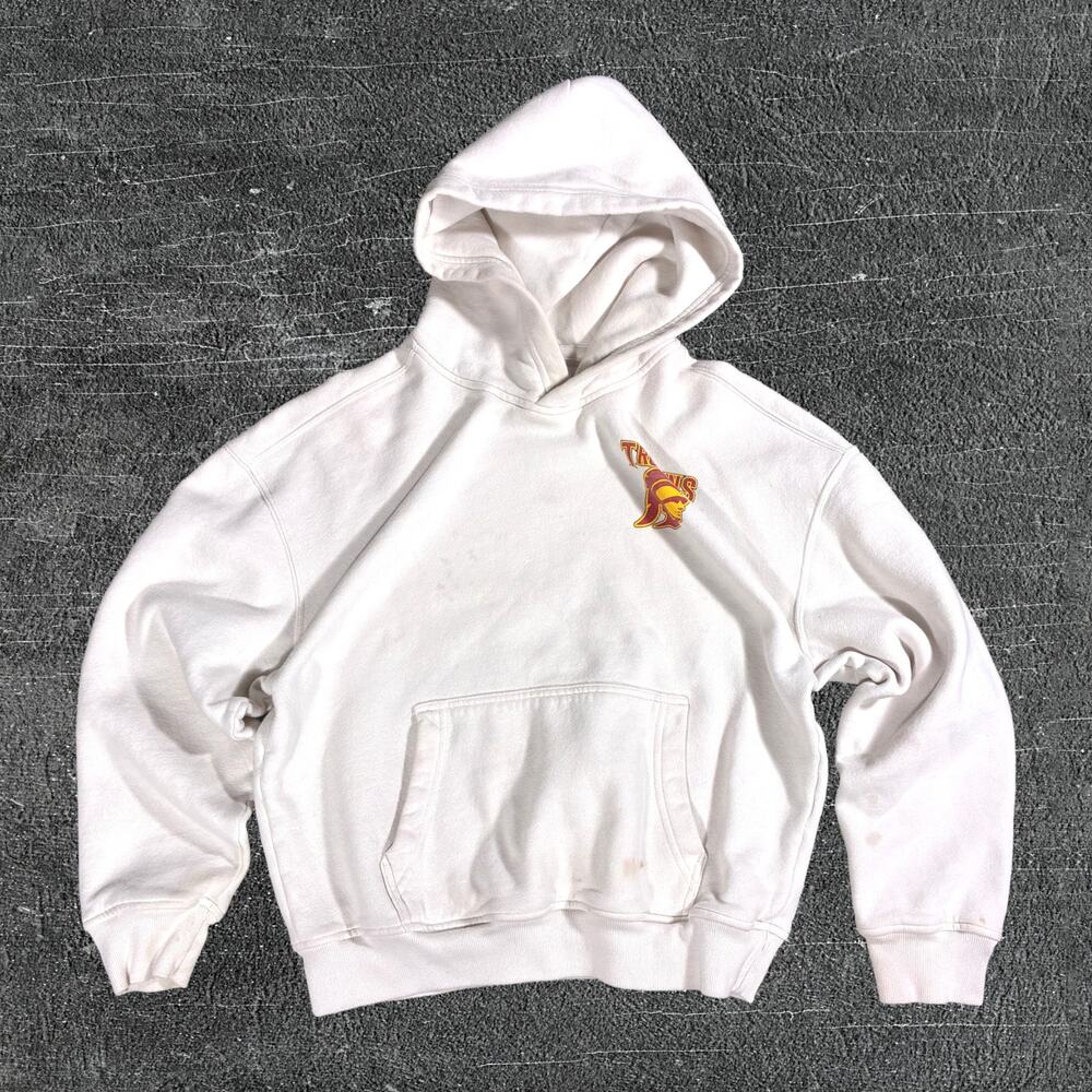 🏈 USC Trojans Hollister White Pullover Hoodie XS